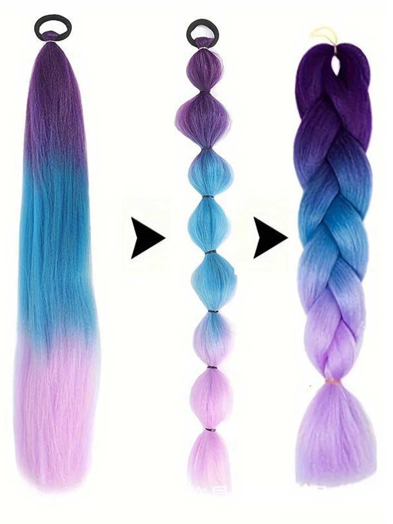 Synthetic Afro Ombre Braiding Hair Extensions for Kids
