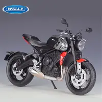 WELLY 1:12 Triumph Trident 660 Alloy Race Motorcycle Model Simulation Diecast Metal Street Sports Motorcycle Model Children Gift 1