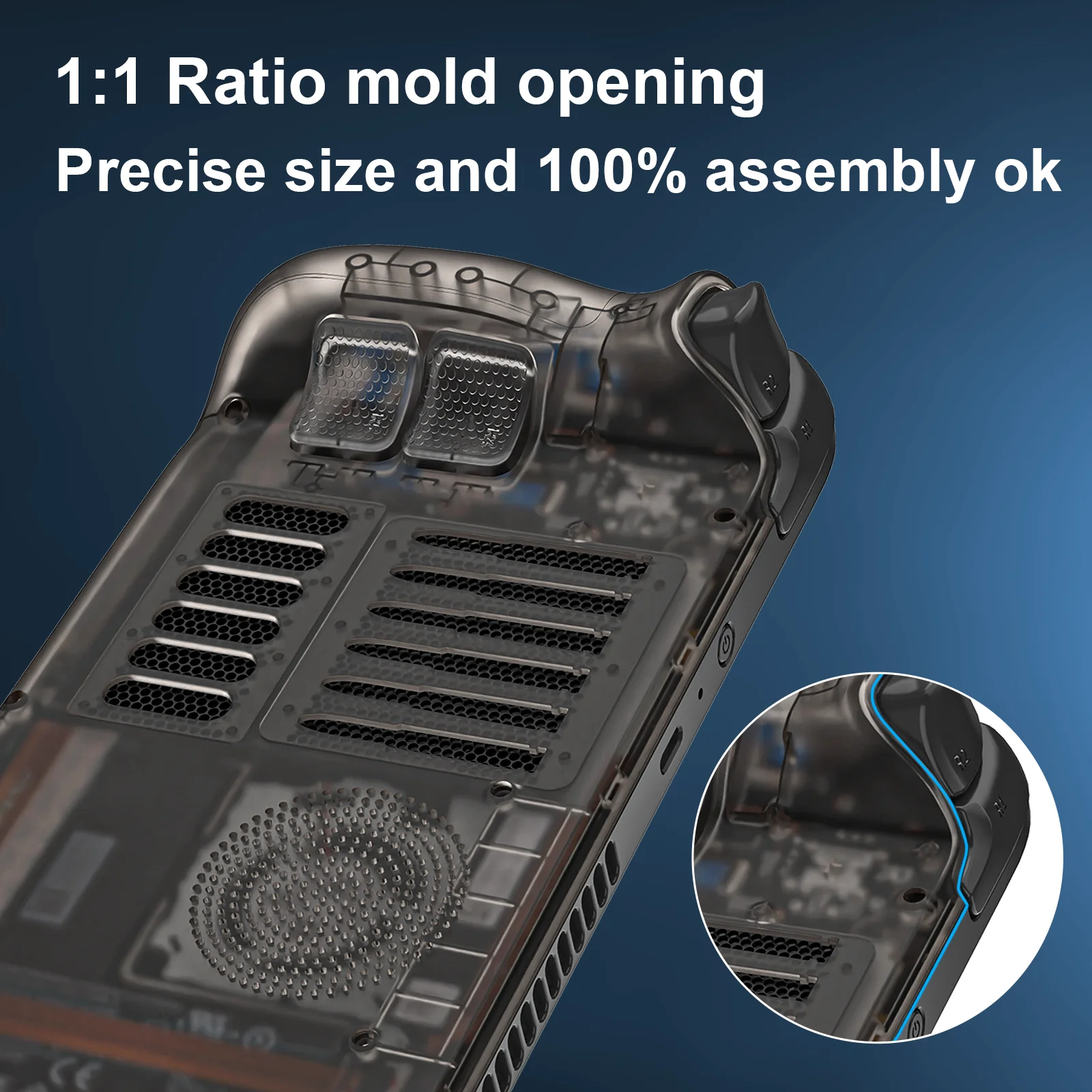 Custom Replacement Housing Case with Adjustable Back and Buttons