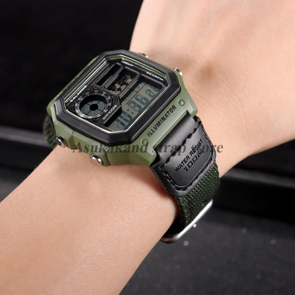 Casio Nylon Watch Strap - Durable 18mm/19mm Band Bracelet Accessory
