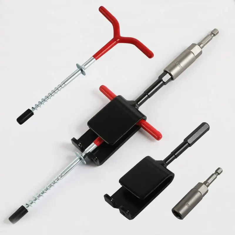 1개 아이스 낚시 쉘터 앵커 드라이버 도구, 수동 아이스 앵커 드릴 어댑터, 아이스 쉐이크 스테이크용 나사 설치 도구