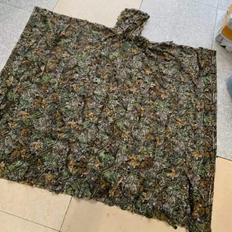 Ghillie Suit For Man New Autumn 3D Leaf Camouflage Cloak Hunting Apparel Set High Quality