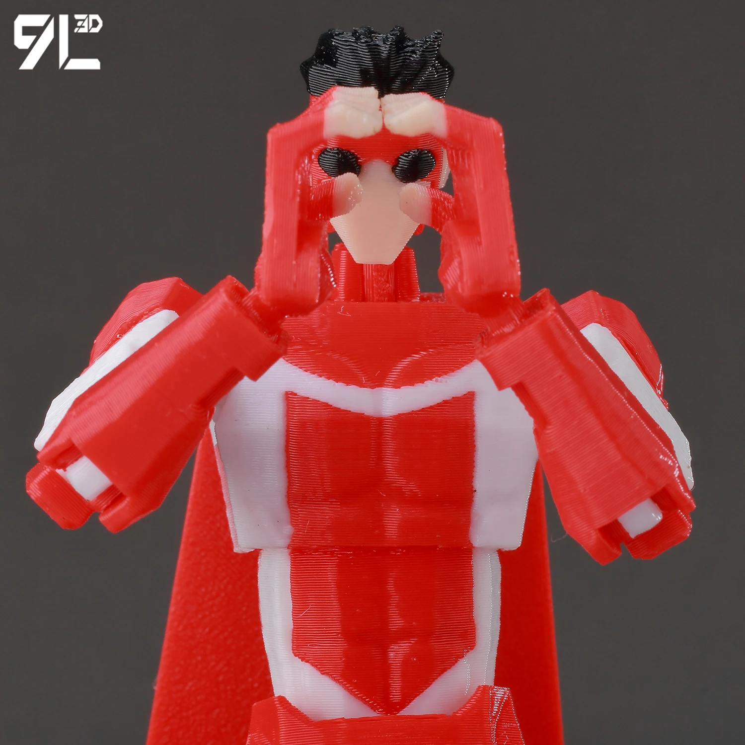 9L3D Invincible T13 Mark RedWhite Suit Dummy13 Anime Action Model