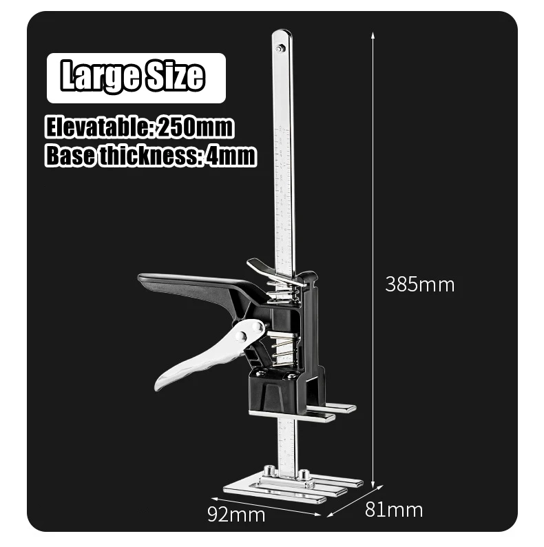 Dolap konumlandırmak için kullanılan ayarlanabilir kaldırıcı