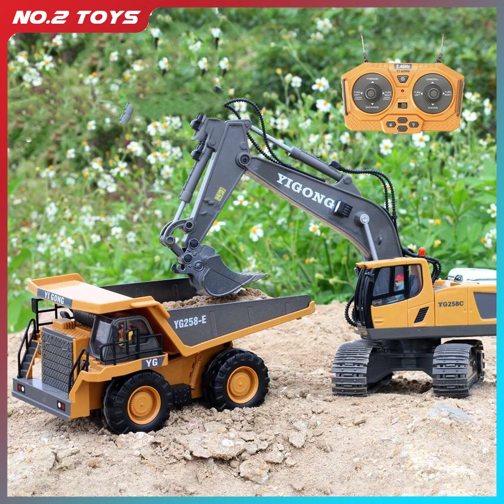 

1:20 RC Excavator RC Crawler Remote Control Truck Engineering Vehicle Excavator Car Truck Radio Controlled Cars Kids with Light