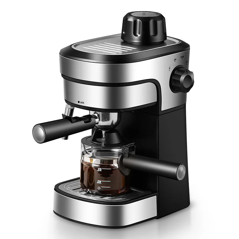 Semi-Automatic Expresso Coffee Machine Office Espresso Maker With Milk Frother Removable Water Tank For Latte and Cappuccino