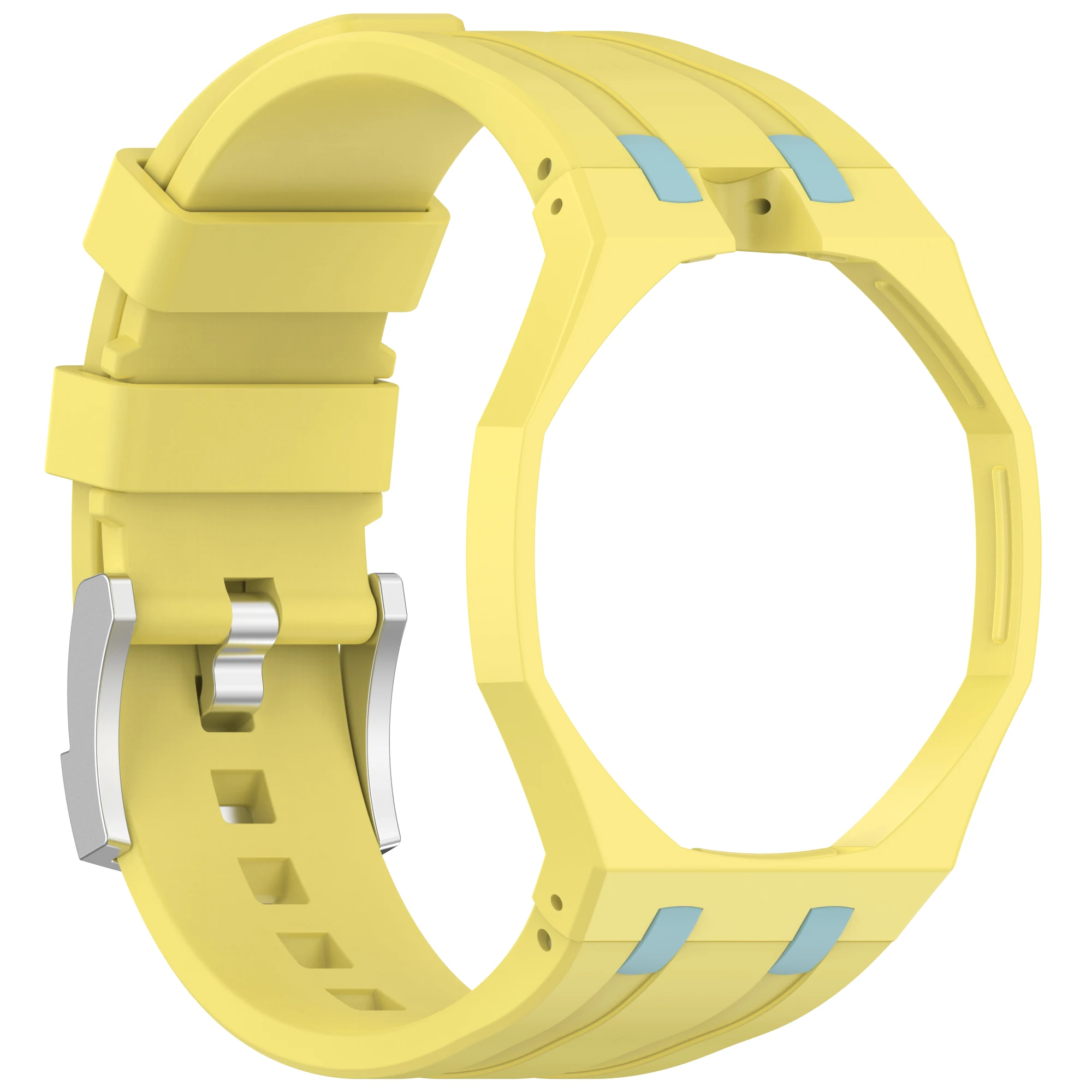 Silicone Strap with Integrated Watch Band and PC Case Accessories