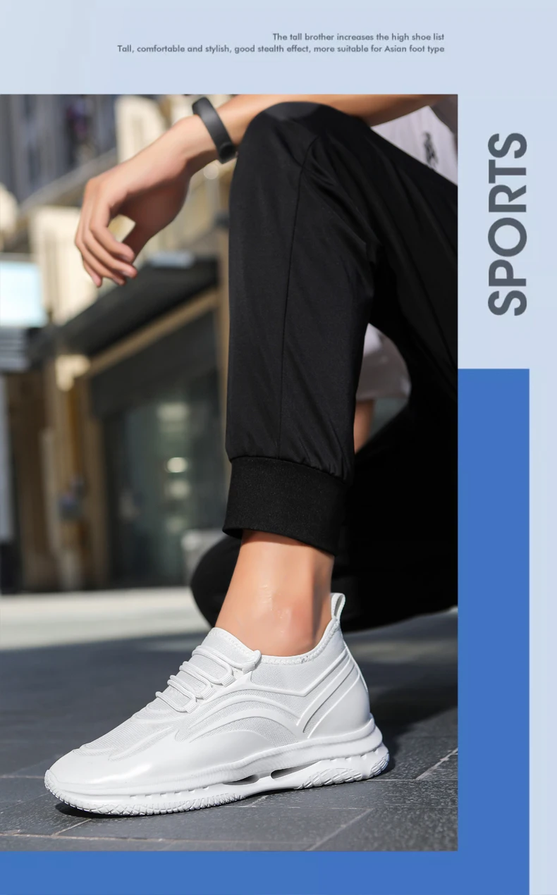 Neue Casual Turnschuhe Männer Aufzug Schuhe Mode Sport Schuhe Mit Versteckte Heels 6CM Erhöhung Schuhe Mann Täglichen Leben Schuhe – Detail 14