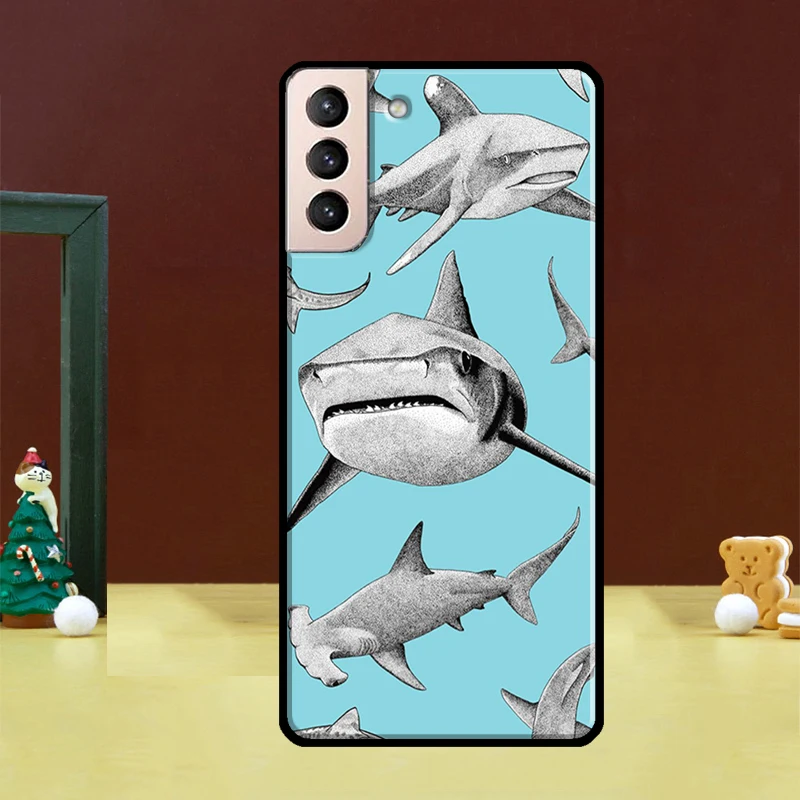 Ferocious Shark Design Phone Case Cover