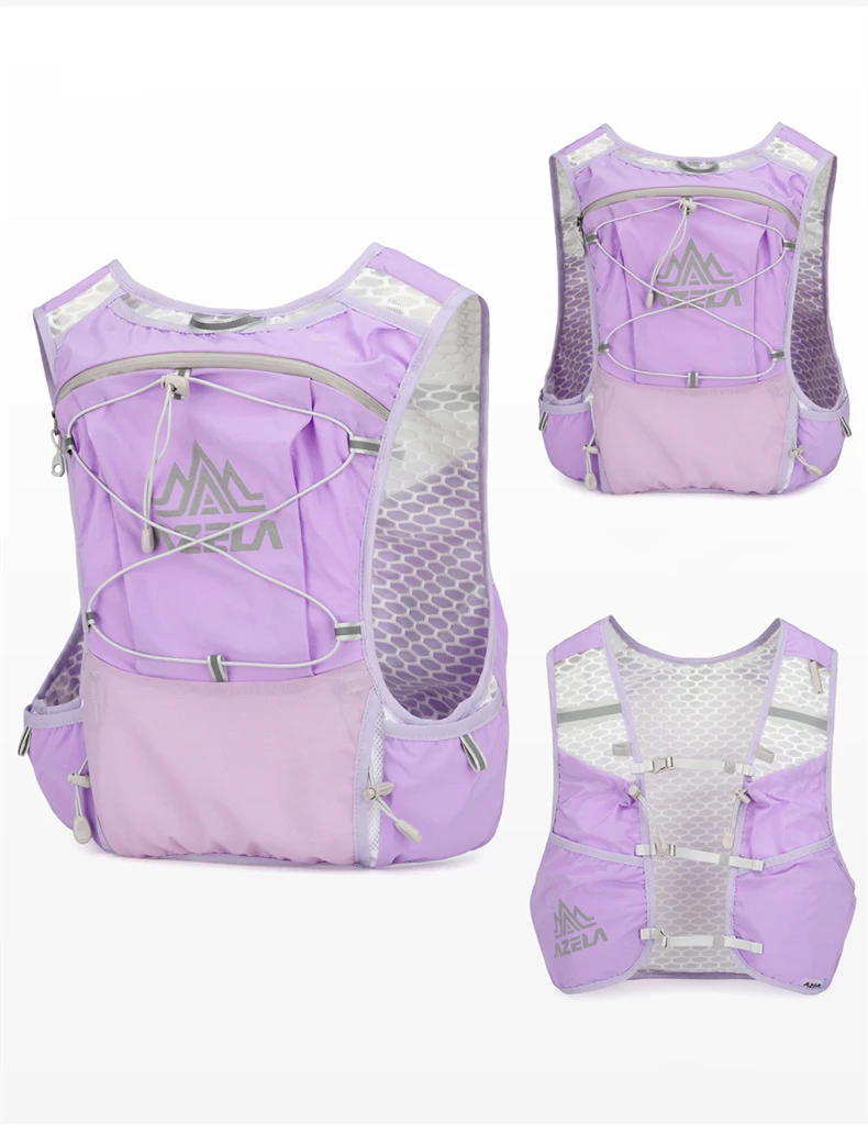 Outdoor Trail Running Backpack Ultralight Running Race Hydration Vest Breathable Jogging Vest for Marathon Cycling Hiking Trail