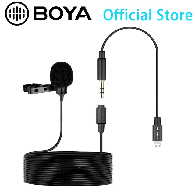 Microfono Lavalier Dual para iOS Boya BY-M2D