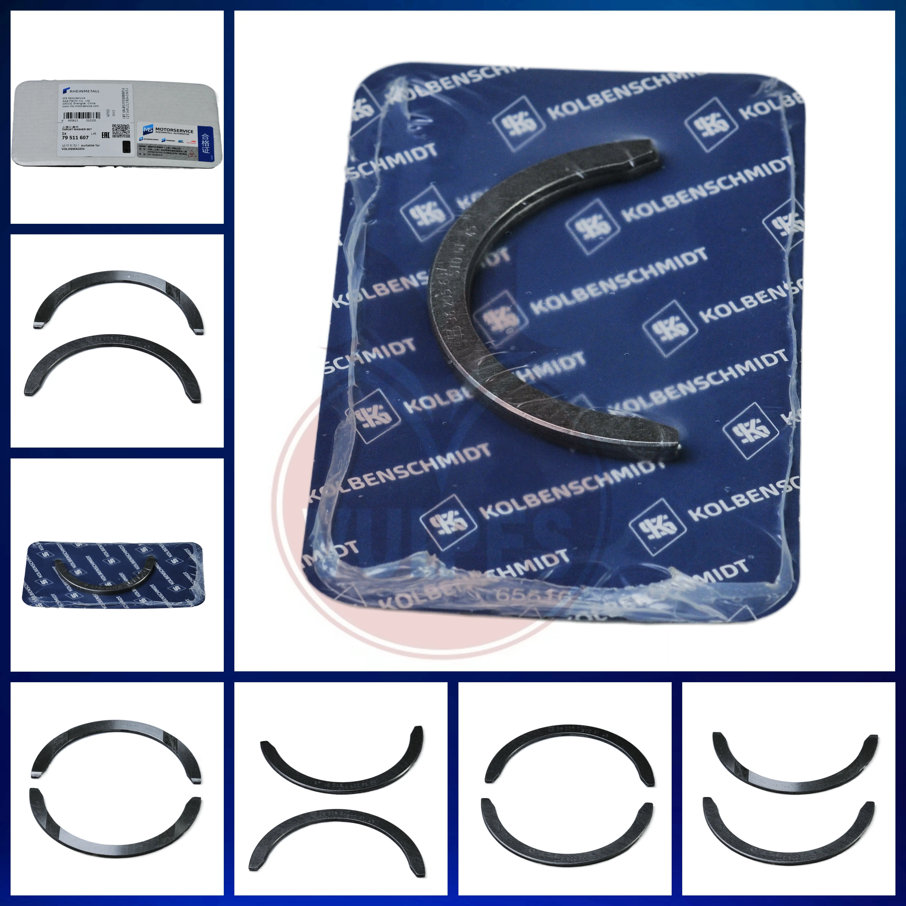 Crankshaft Thrust Bearing KOLBENSCHMIDT 79511607 For VW/AUDI/SKODA WHT000033/WHT000033A/WHT000033C