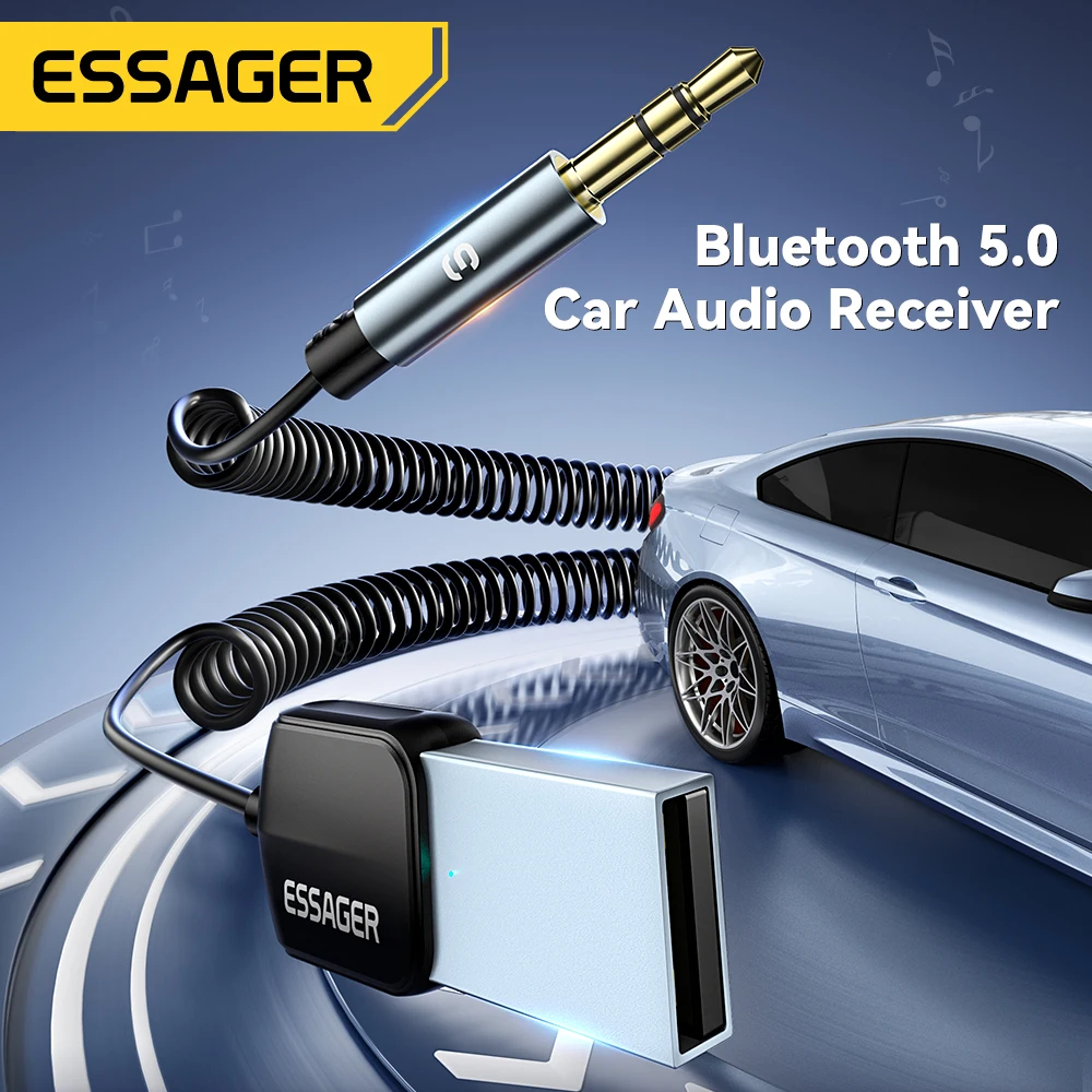 Essager USB Bluetooth 5.0 Receiver Aux Bluetooth Adapter For Car thumbnail 3