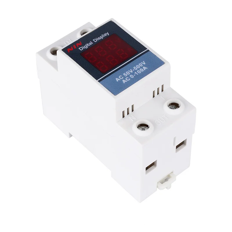 Amperímetro Digital do Voltímetro do Diodo Emissor de Luz do Trilho do Ruído Ac50500v 220v 380v 163a 1100a Tensão do Painel do Amperímetro Voltametria Tester