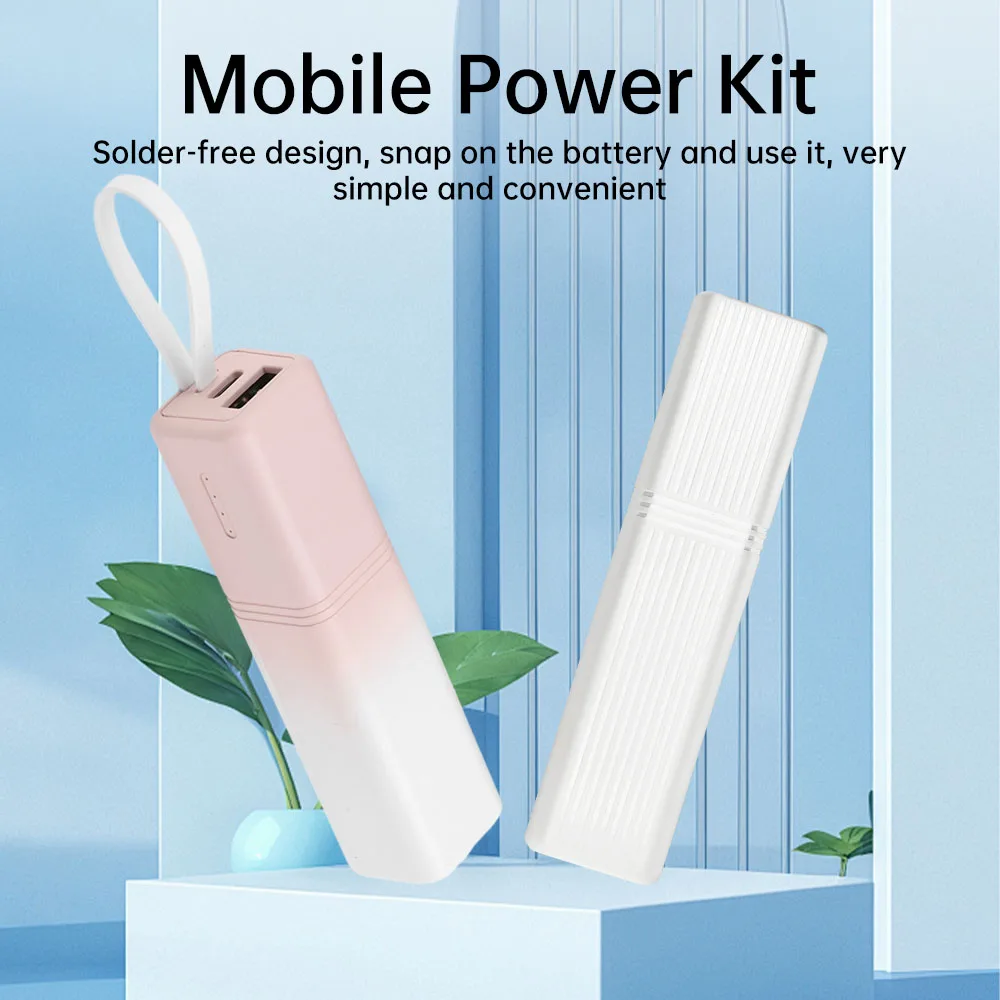 Mobile Power Bank Case DIY Kit 1*21700 Battery Storage Box Holder Type-C battery DIY box 10W Fast Charging battery storage box power bank case battery power bank box