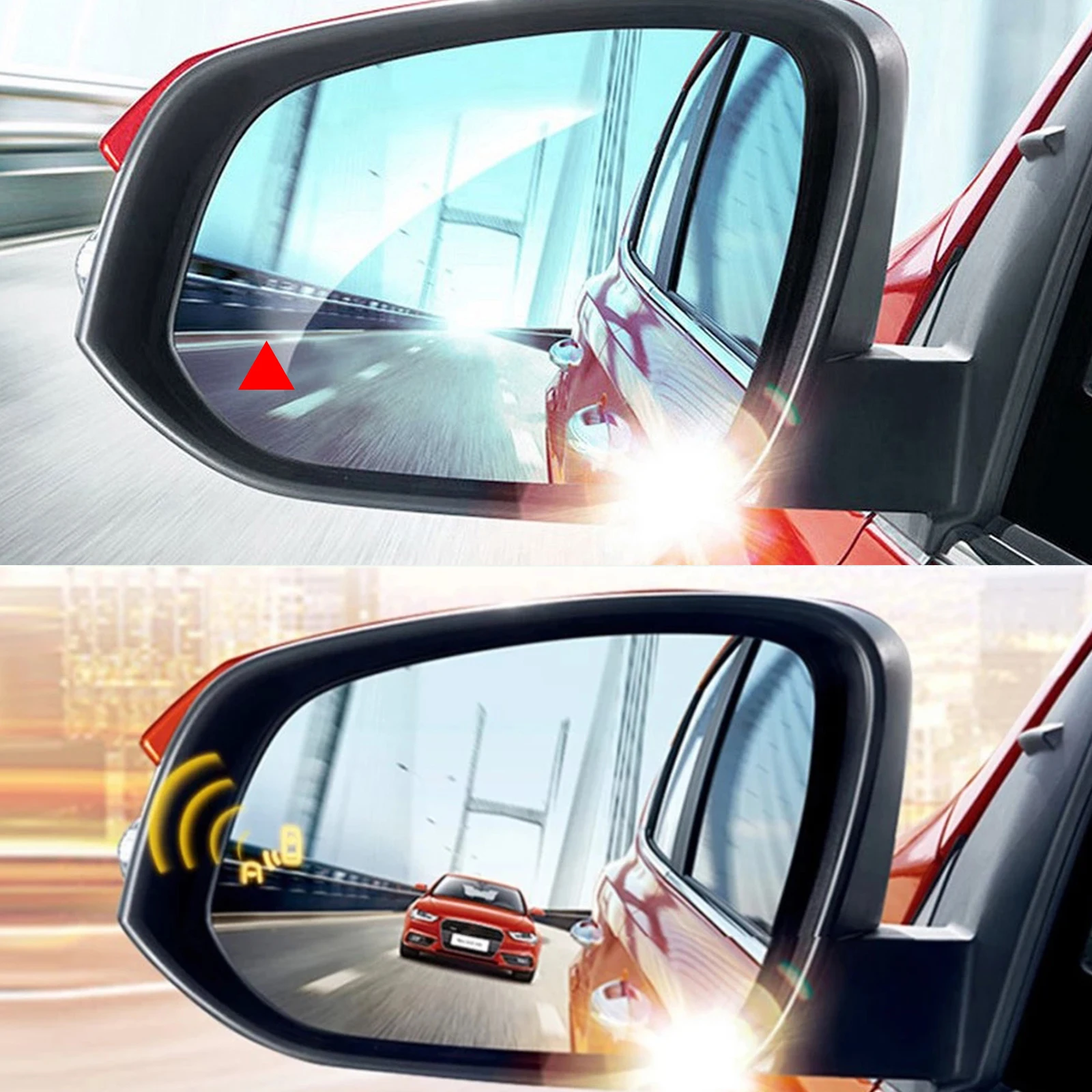 

Blind spot detection system lens light Vehicle Car Blind Spot Detection System BSD Lens Light Alarm Safety Driving BSD Warning L