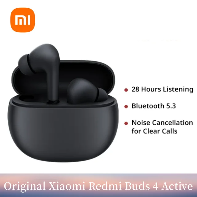 New Arrival】Global Version Xiaomi Redmi Buds 4 Active Earphone Up to 28  Hours Listening Bluetooth 5.3 Noise Cancellation for Clear Calls