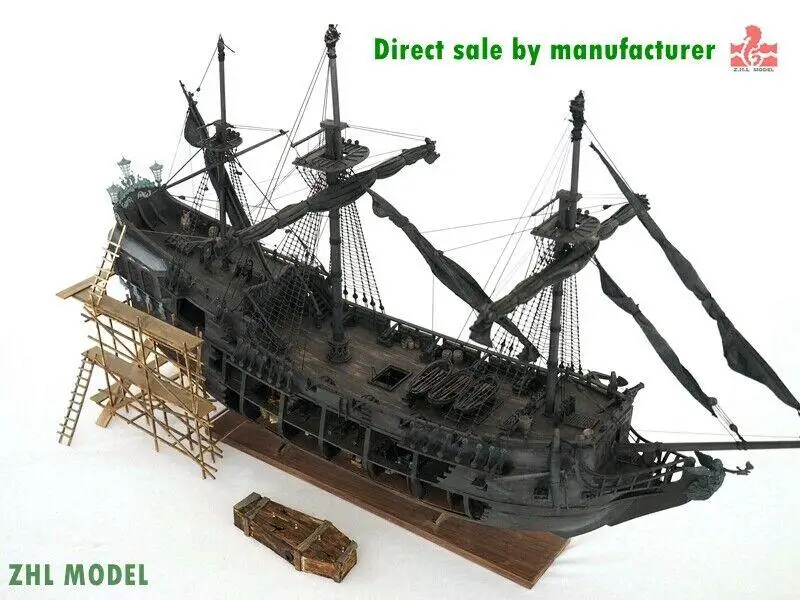 

ZHL all-scenario version of the black pearl ship model kits 1-2 poles