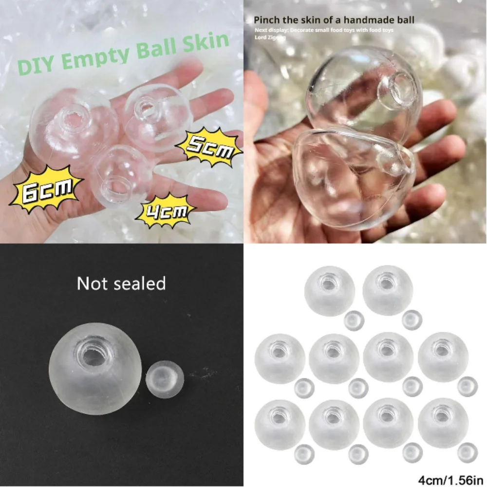 Tpr 빈 수구공 압축 해제 수제 공 DIY 장난감 빈 가죽공 깨지지 않는 소음나는 공 충전 액세서리.