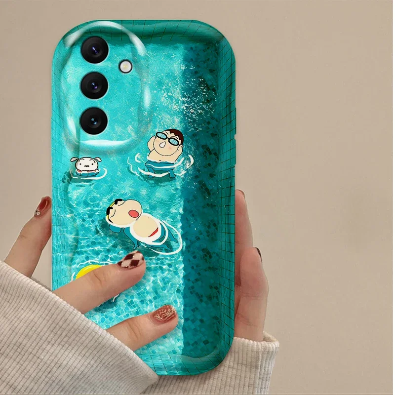 Lovely Swim C-Crayon S-ShinChan Phone Case Cover