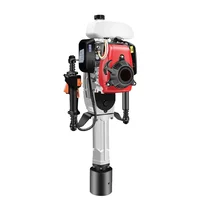 Pile Driver Gasoline-powered Small Railway Project Emergency Construction Orchard Wood Pile Triangle Steel Electric 1