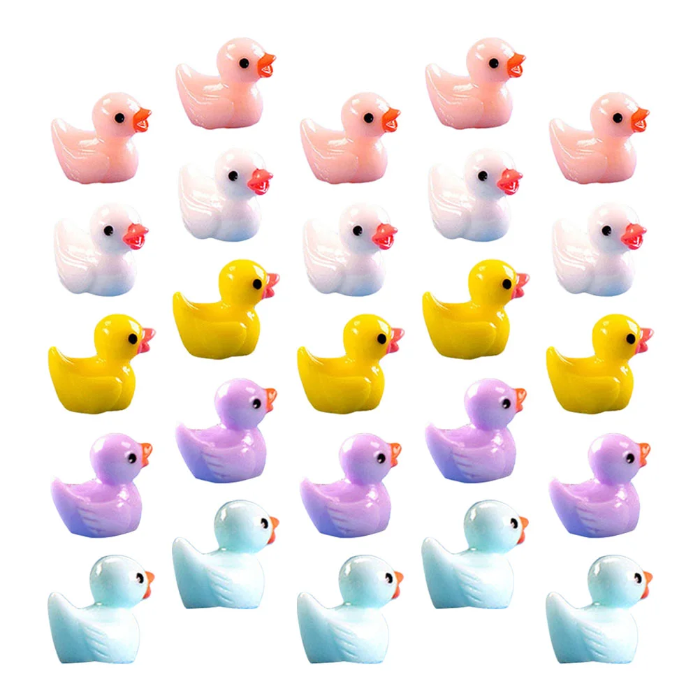 

Artificial Duck Miniature Resin Miniatures Bonsai Charms Decor Adorable Tiny Decoration Ornament