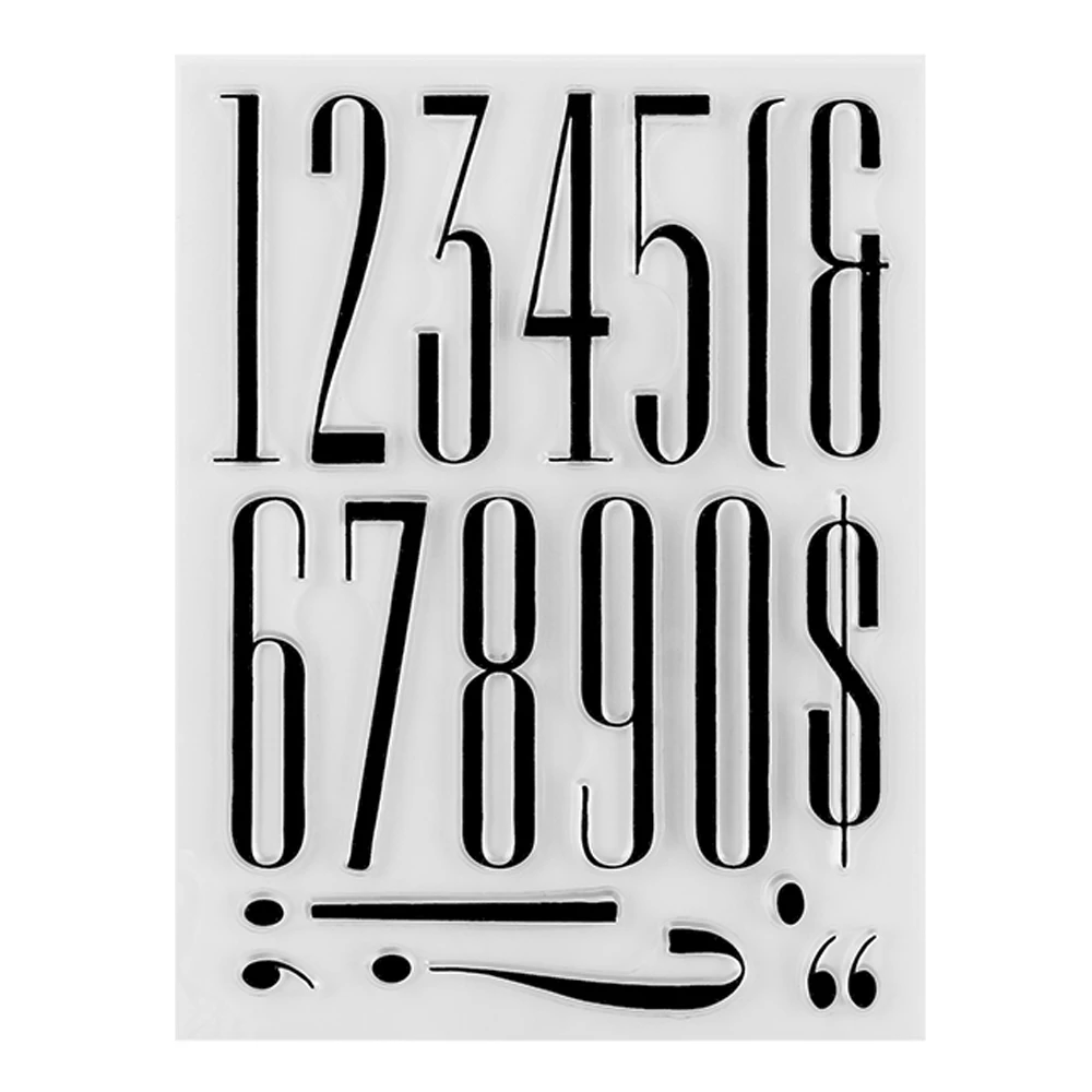 Clear Stamps English Monthly Sentiments Transparent Stamps for DIY Scrapbooking/Photo Album Decor