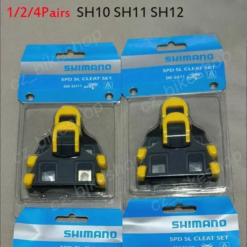 Shimano-calas de SM-SH11 para bicicleta de carretera, juego de tacos  flotantes de 6 grados, para SPD-SL, SH11, SH10, SH12 - AliExpress