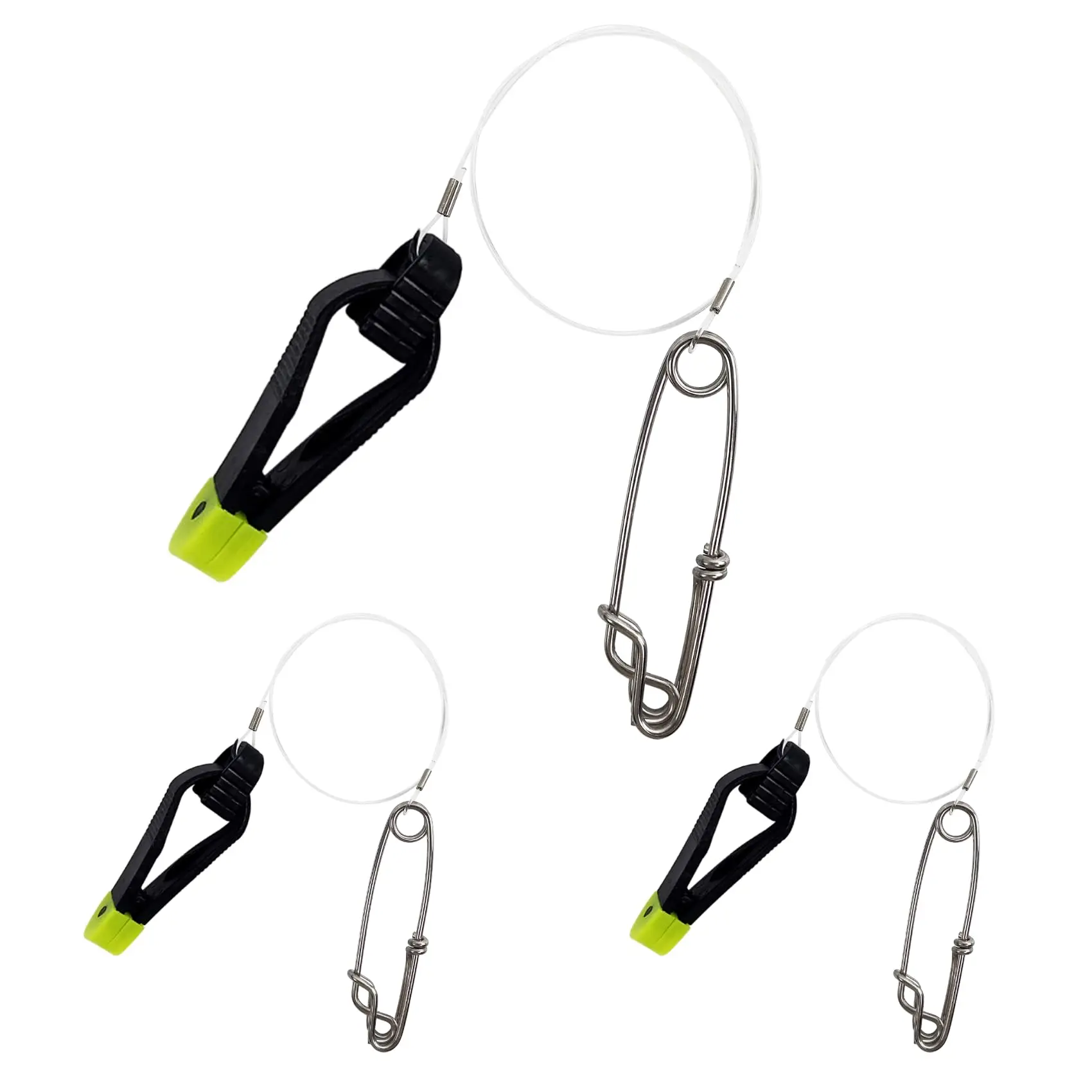 Downrigger Line Release Clips 18 Pollici Leader Con Clip Di Rilascio Del Peso A Scatto Per Planer Board Downrigger Traina Pesce Offshore