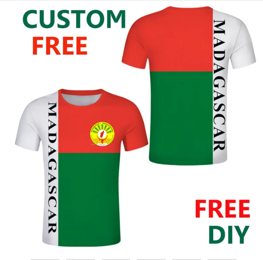 

MADAGASCAR t shirt diy free custom made name number mdg t-shirt nation flag mg malagasy french country print photo logo clothing