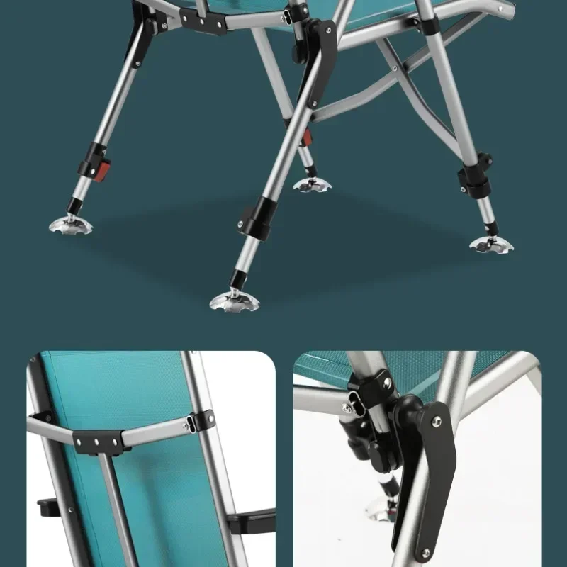All-Terrain Fishing Chair, Outdoor Angler's Stool, Innovative Compact Design, Aluminum European Seat, Reclining Mini Sofa