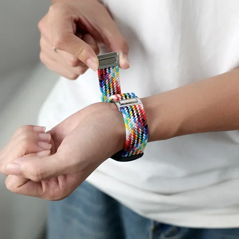 Magnetic Braided Solo Loop Sport Bracelet Band, 22mm