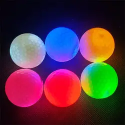 1Pcs Golf Ball Glow In The Dark Light Up Luminous LED Golf Balls For Night Practice Gift for Golfers Golf Balls