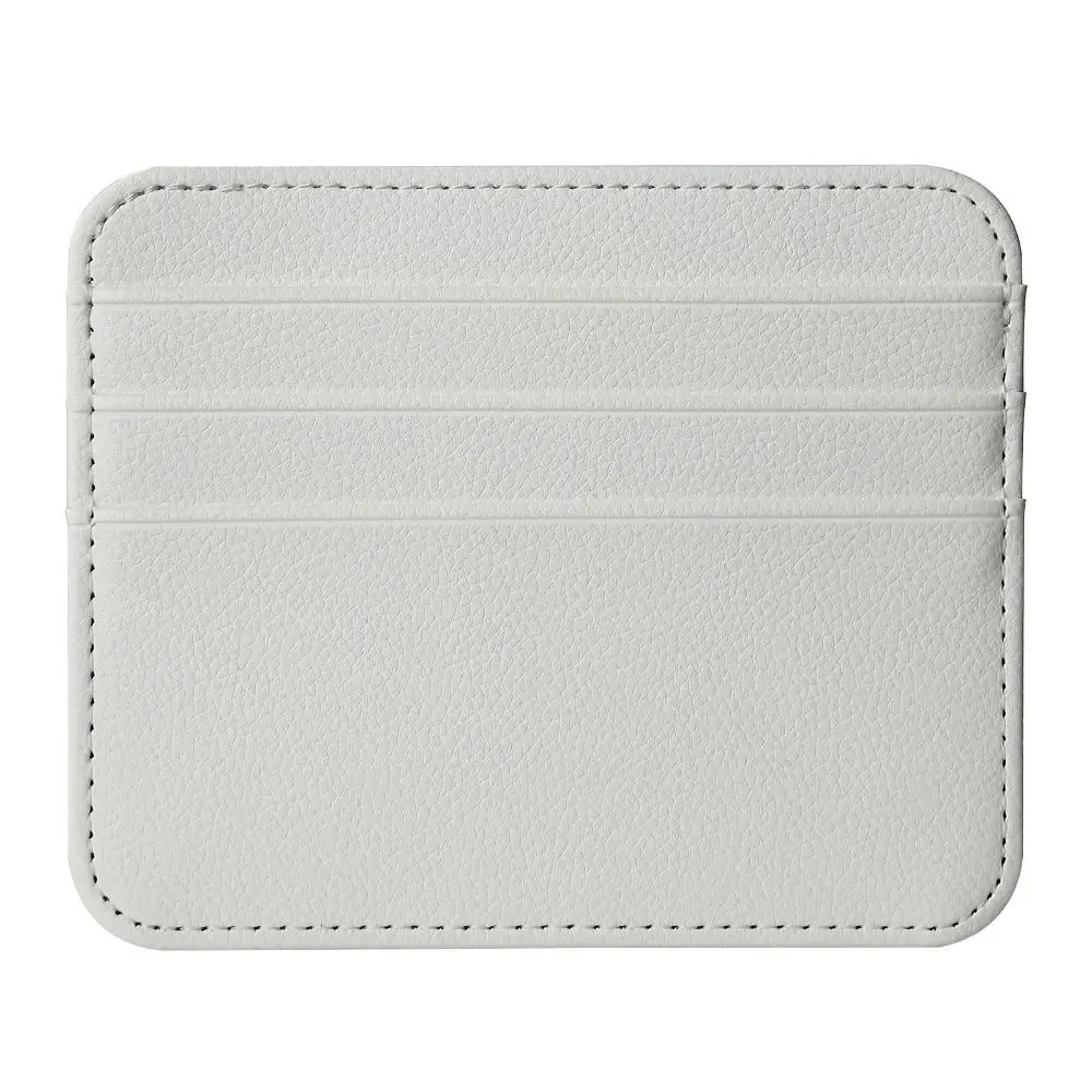 Sleek Double-Sided PU Leather Card Holder & Coin Pouch Wallet