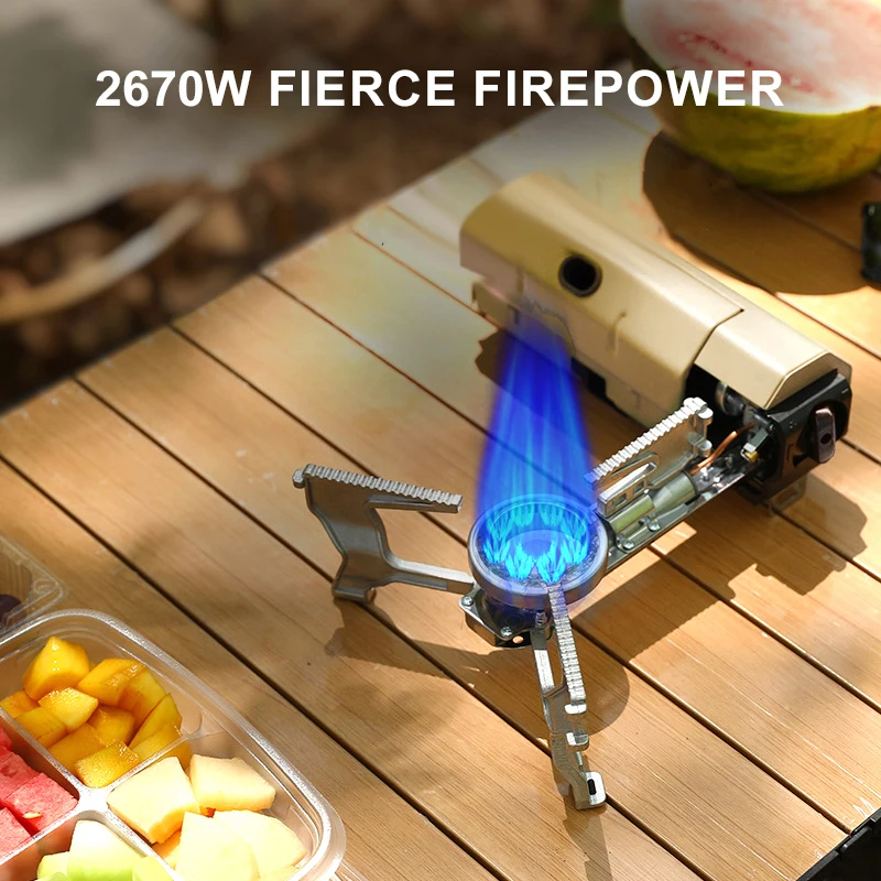 Portable Camping Gas Stove with Folding Design