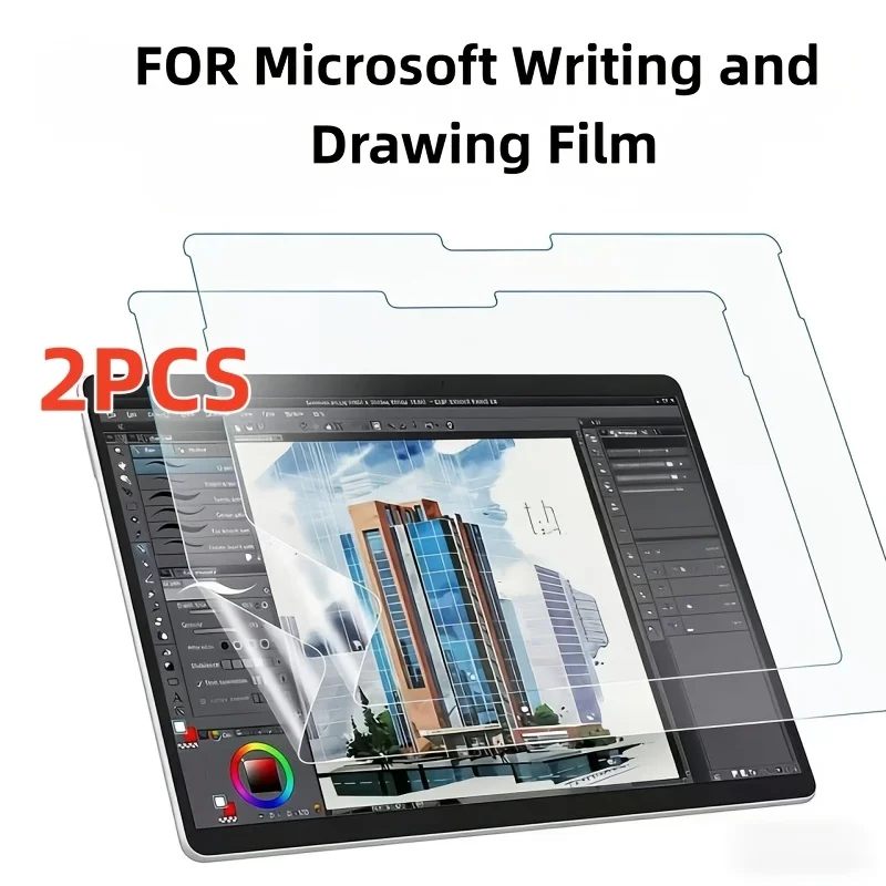 2 pellicole protettive in carta satinata adatte per tablet Microsoft Surface Pro 7/Pro 6/Pro 5/Pro 4 per scrivere e disegnare su carta