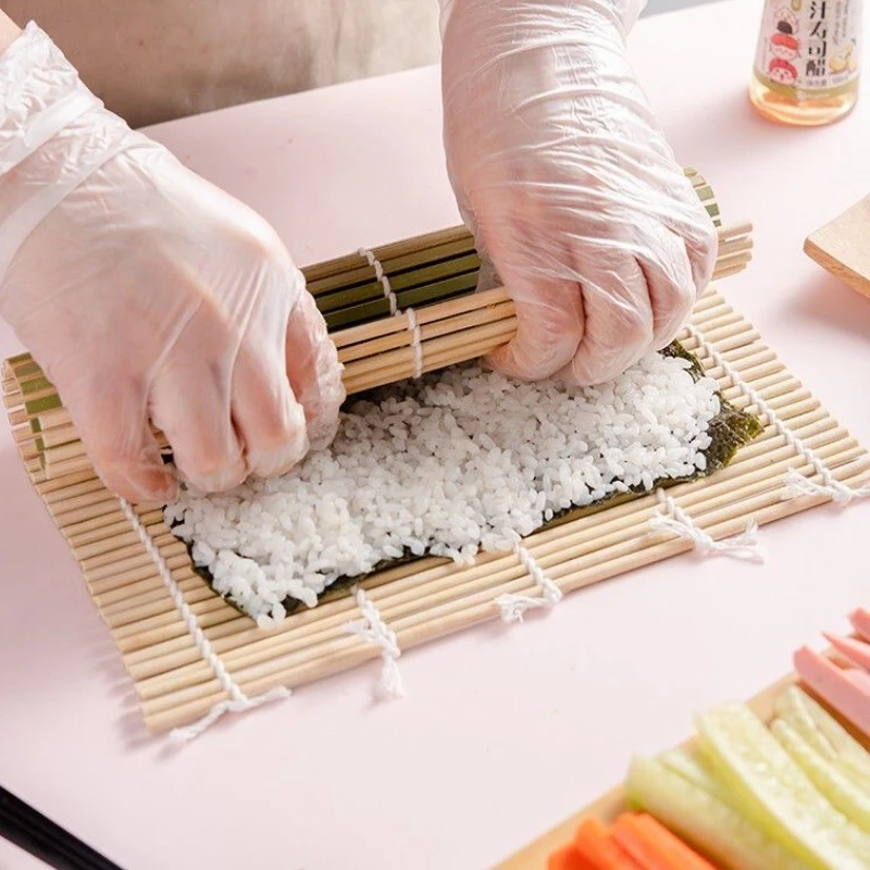 Sushi Mat Making Rolling Rice Japanese Stick Non Paddle Scooper Makisu  Roller Sheet Matte Cooking Roll Mats Nonstick 