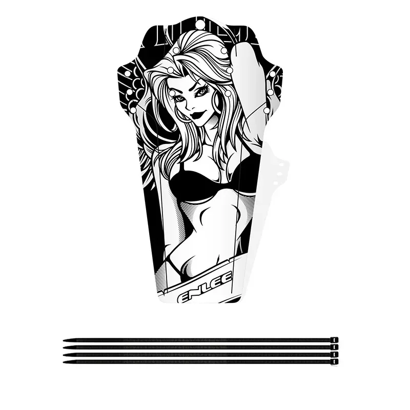 Description Picture 5 of item1PC MTB Bike Bicycle Fenders Cycling Mudguard Front/rear Tire Wheel Universal Mudguard Bike Wings Mud Guard With 4 Fixing Strap