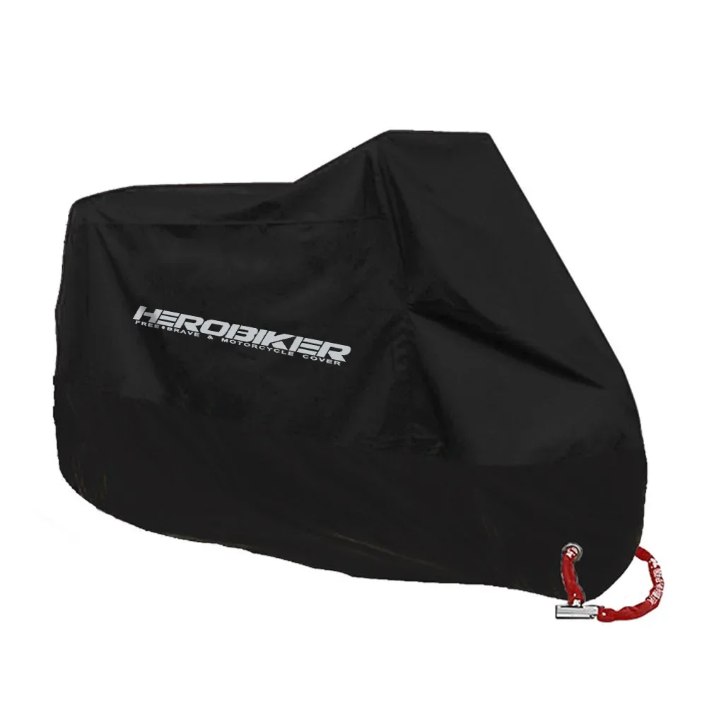 Herobiker Portable Motorcycle Electric Vehicle Rainproof Cover Sunshade Dustproof Waterproof Reflective Car Cover