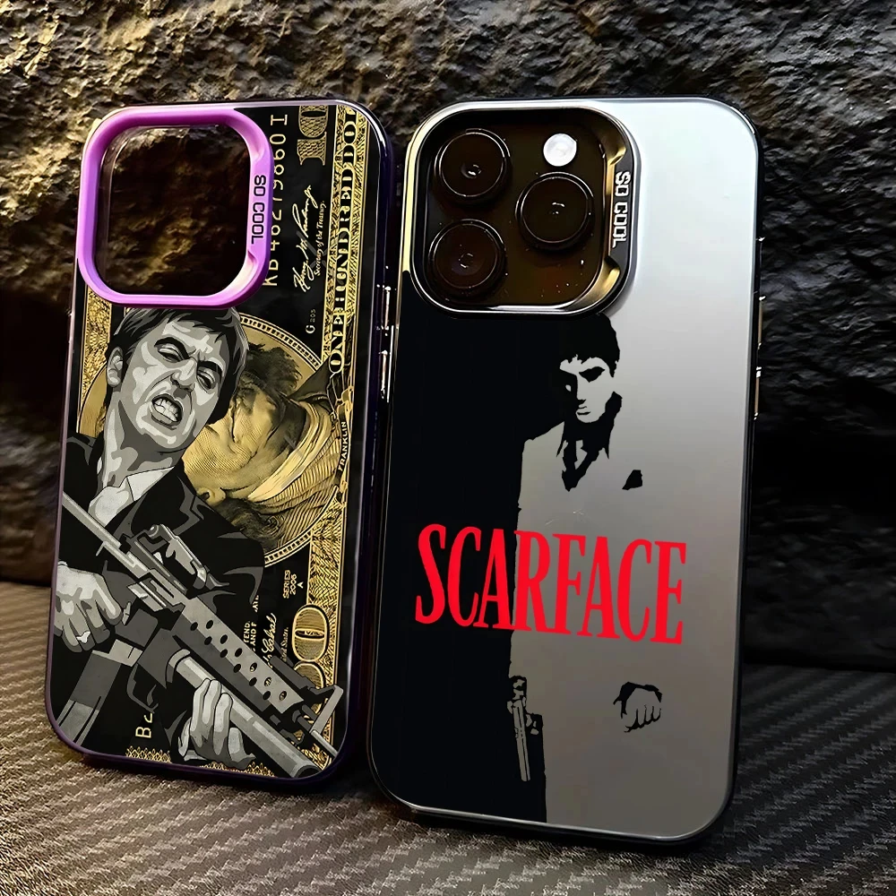 Frosted Shockproof Acrylic Silicone Phone Case - Action Movie S-Scarface Edition