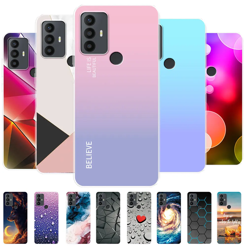 Per Tcl 30 Se 30E Custodia Per Tcl 30 5G Cover Clear Marble Soft Silicone Tpu Phone Case Coque Per Tcl 30 Plus Cover Posteriore Fundas