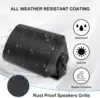 4PCS Passive Outdoor Speakers Wired Waterproof 4'' 2-Way 400W Wall Mounted Speakers With Dome Tweeter All-Weather Durability 2