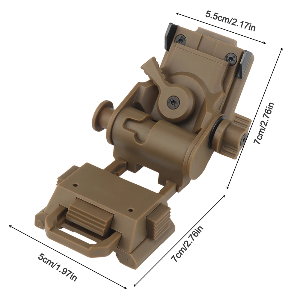 L4G24 NVG Mount Bracket Holder Foldable Night Vision Goggles Mount Helmet Stent Nylon Helmet for PVS15 PVS18 PGPNVG18 nvg bracket