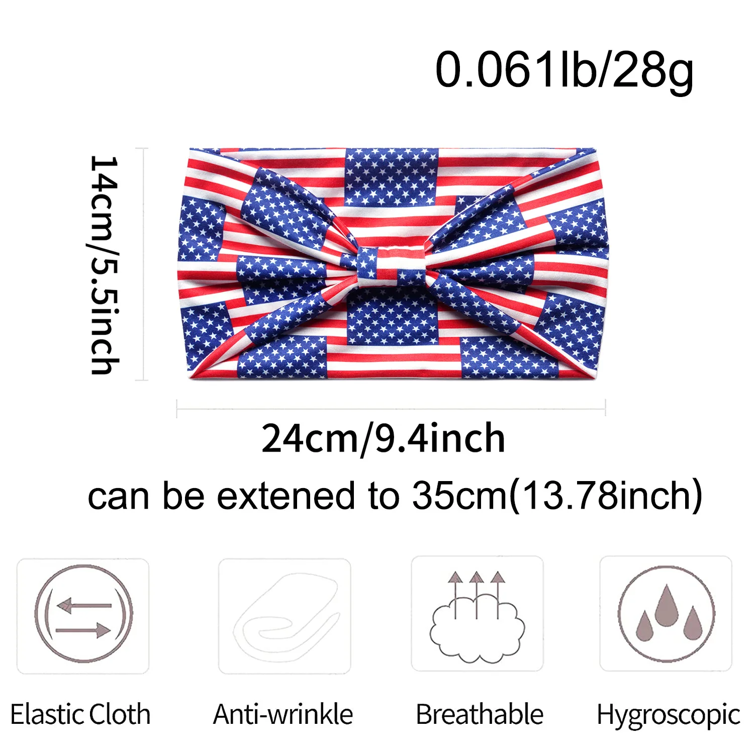 Ardorchid 4. Juli Stirnband Damen – Mit USA Flagge, Strass & Sternperlen – Patriotischer Haarschmuck Für Unabhängigkeitstag