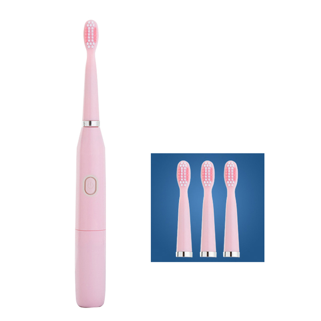 Electric Toothbrush With 4PCS Replacement Brush Heads 32000 High Frequency Sonic Vibration IPX7 Waterproof Toothbrush