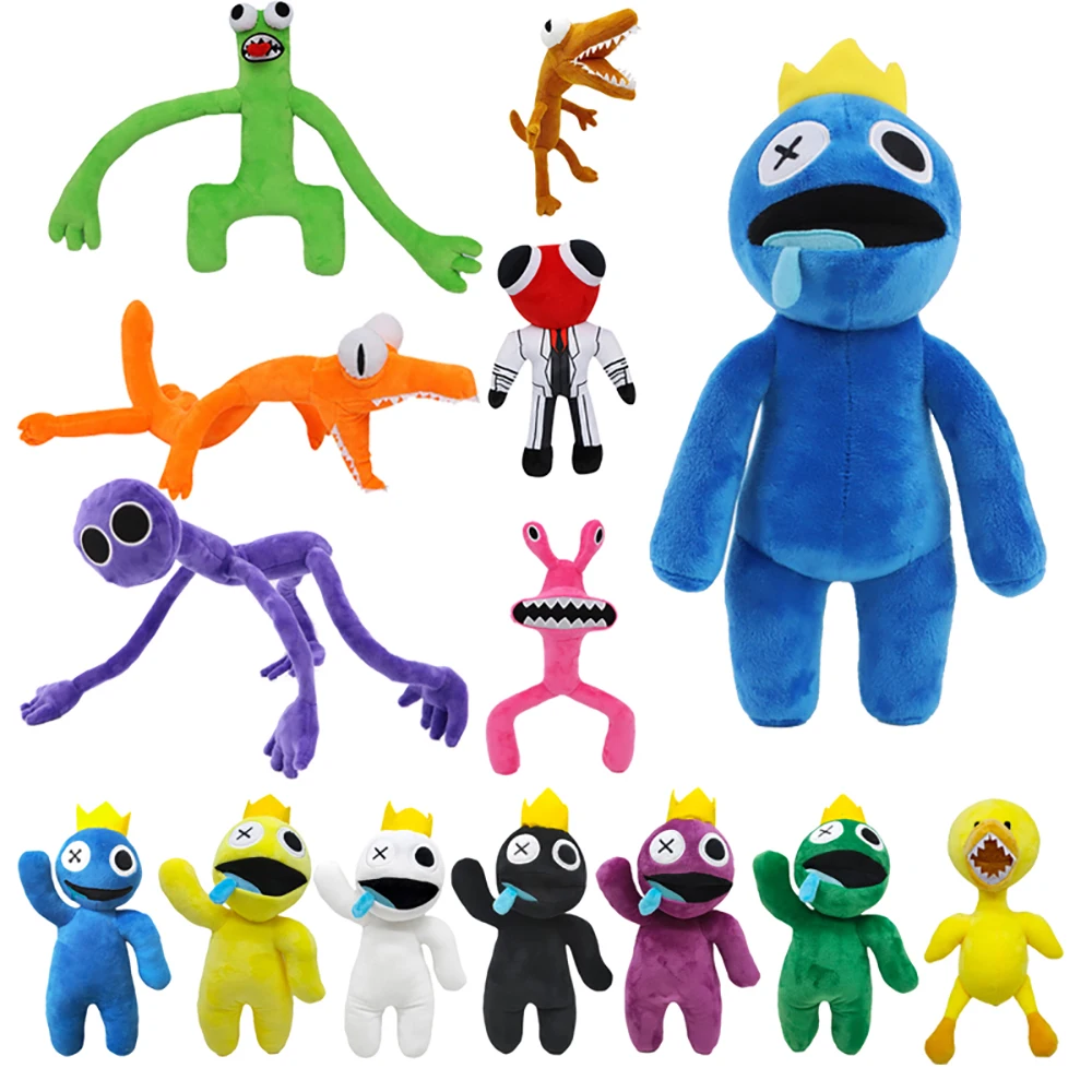 Rainbow Friends Plush Toy Cartoon Game Character Doll Kawaii Blue Monster  Soft Stuffed Animal Toys for Children Christmas Gifts
