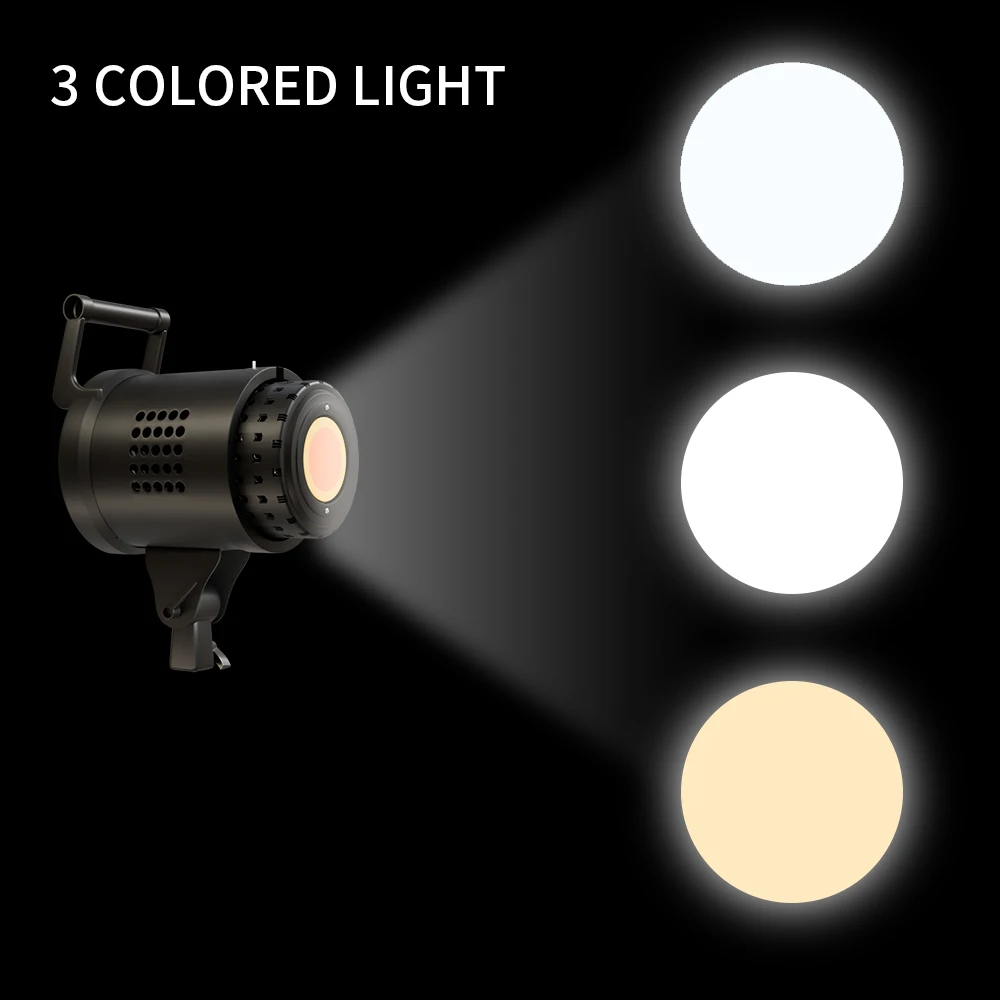 Bowens Light 135W Photography 3 Colors LED 110-220V Video Light Daylight-Balanced Lamp for Portrait Flash Studio Youtube Live — view 3