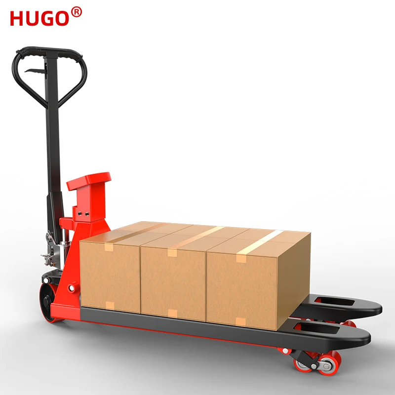 Hand Pallet Jack Weigh Scale Pallet Truck 2ton Lift Foldable Long
