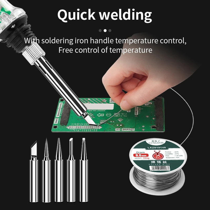 Soldering Iron Tips Lead-Free 907 Solder Iron Tip For 907 Welding Head Universal Internal Heating Electric Soldering Tips Repair Accessorie