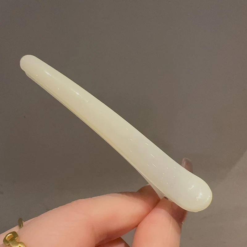 2 개/짝 7.5cm 다채로운 캔디 컬러 덕빌 헤어 클립 메이크업 앞머리 클립 여성용 여자 패션 바레트 헤어 스타일링 도구